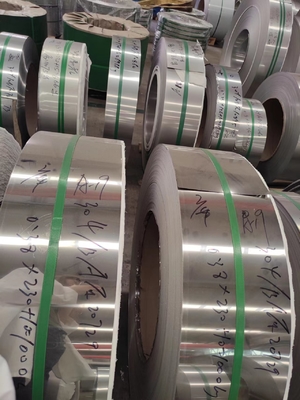 Tira de acero inoxidable cepillado de 20 mm ASTM SUS201 304 316L 420 440C Borde ranurado